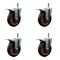Service Caster 5'' High Temp Glass Filled Nylon 7/16'' Stem Caster Set Total Lock Brake, 4PK SCC-GRTTL20S514-GFNSHT-716138-4 - alternate 1